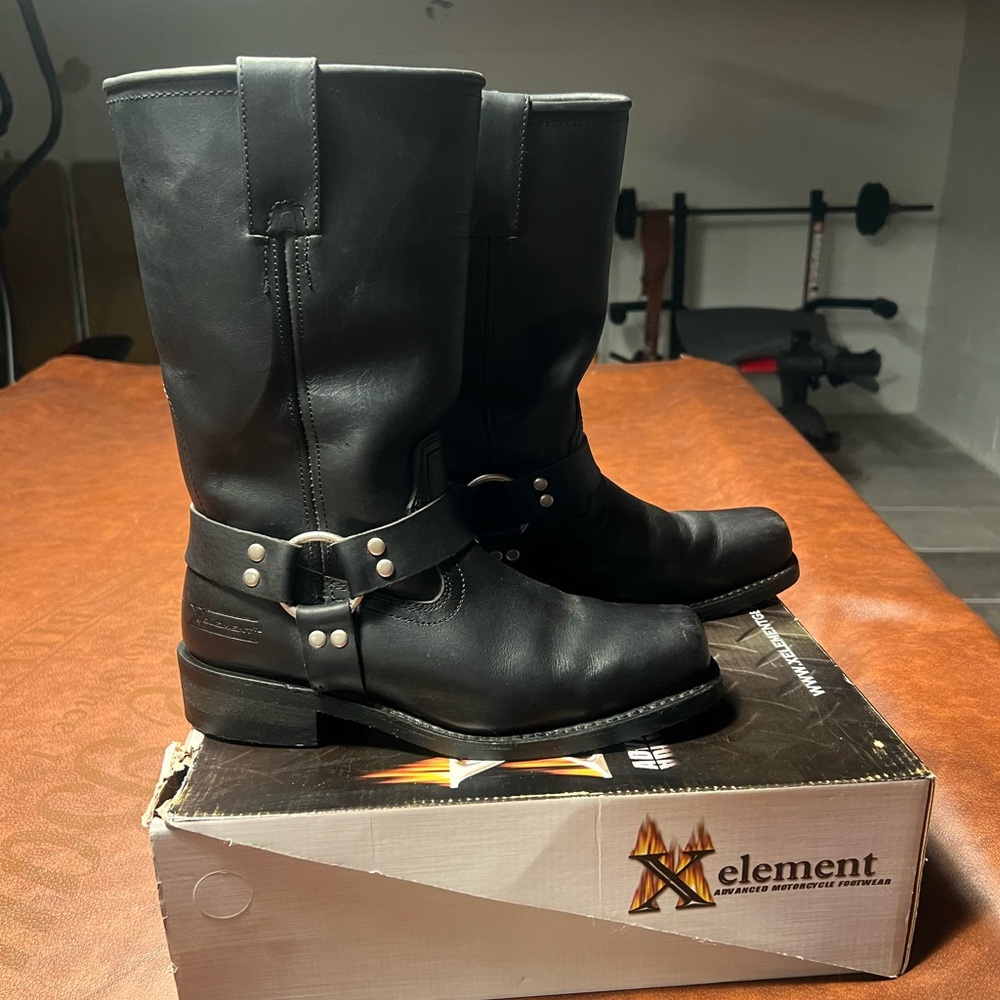 Element Black Motorcycle Boots